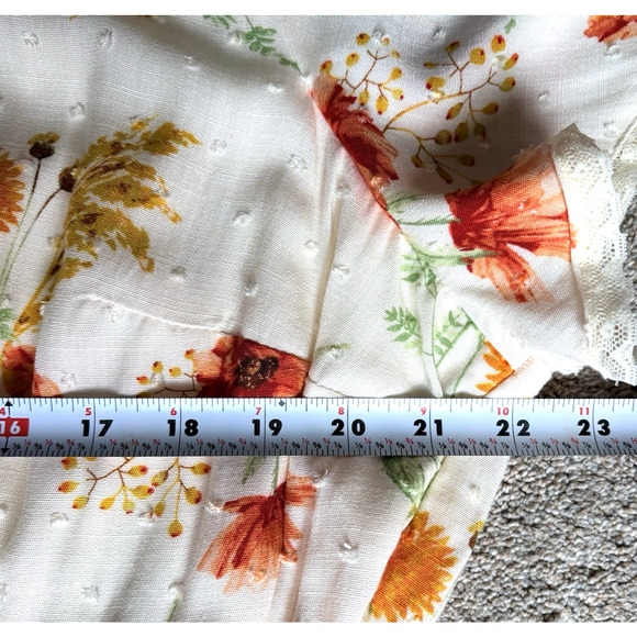 TORRID Floral Lace Swiss Dot Mini Dress Lined Plus Size 2X | 18-20 | Torrid 2 - Picture 12 of 16